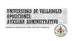 Auxiliar Administrativo Universidad de Valladolid