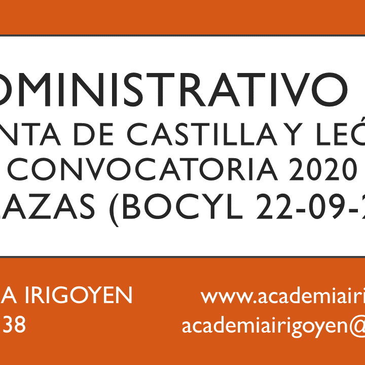 Administrativo PI JCyL 2020