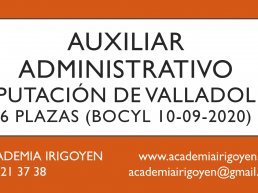 Auxiliar Administrativo Diputación de Valladolid BOCYL 2020