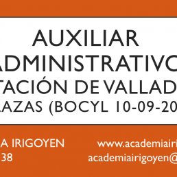 Auxiliar Administrativo Diputación de Valladolid BOCYL 2020