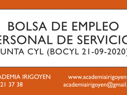 Bolsa de empleo. Personal de servicios