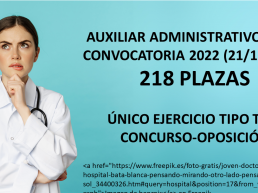 Auxiliar Administrativo SACYL Convocatoria 2022