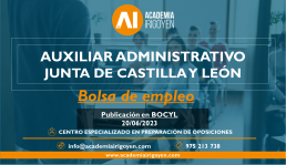 Bolsa de empleo Auxiliar Administrativo Junta de Castilla y León