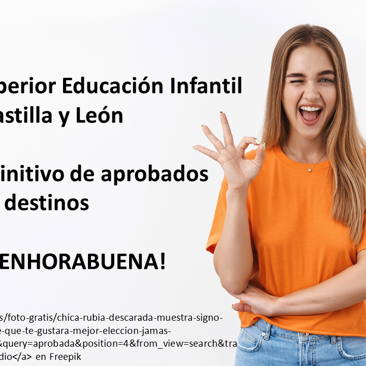 Listados de aprobados Educación Infantil