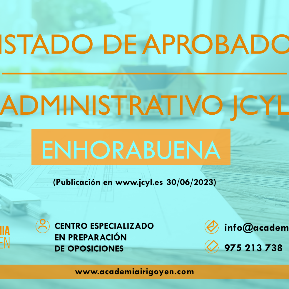 Listado aprobados Administrativo JCyL