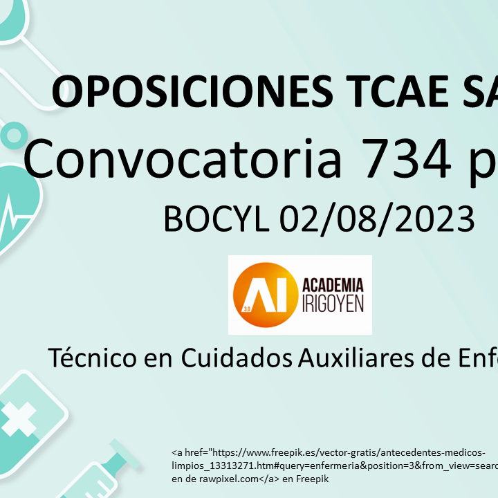 TCAE SACYL Convocatoria 2023