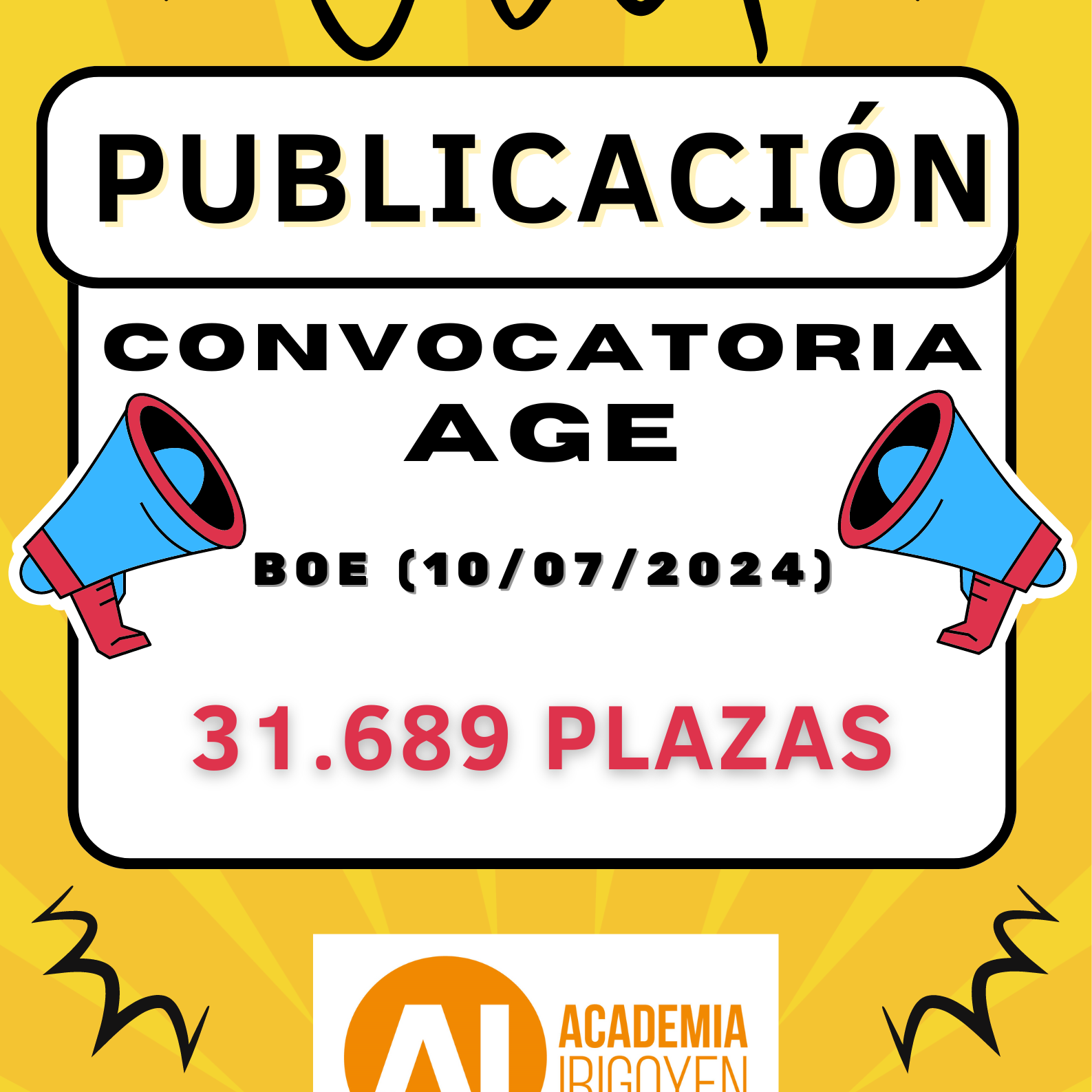 AGE 2024 Convocatorias OEPs 2023 y 2024