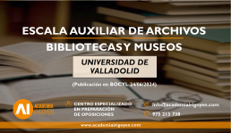 Escala Auxiliar de Archivos, Bibliotecas y Museos de la Universidad de Valladolid