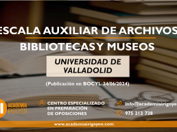 Escala Auxiliar de Archivos, Bibliotecas y Museos de la Universidad de Valladolid