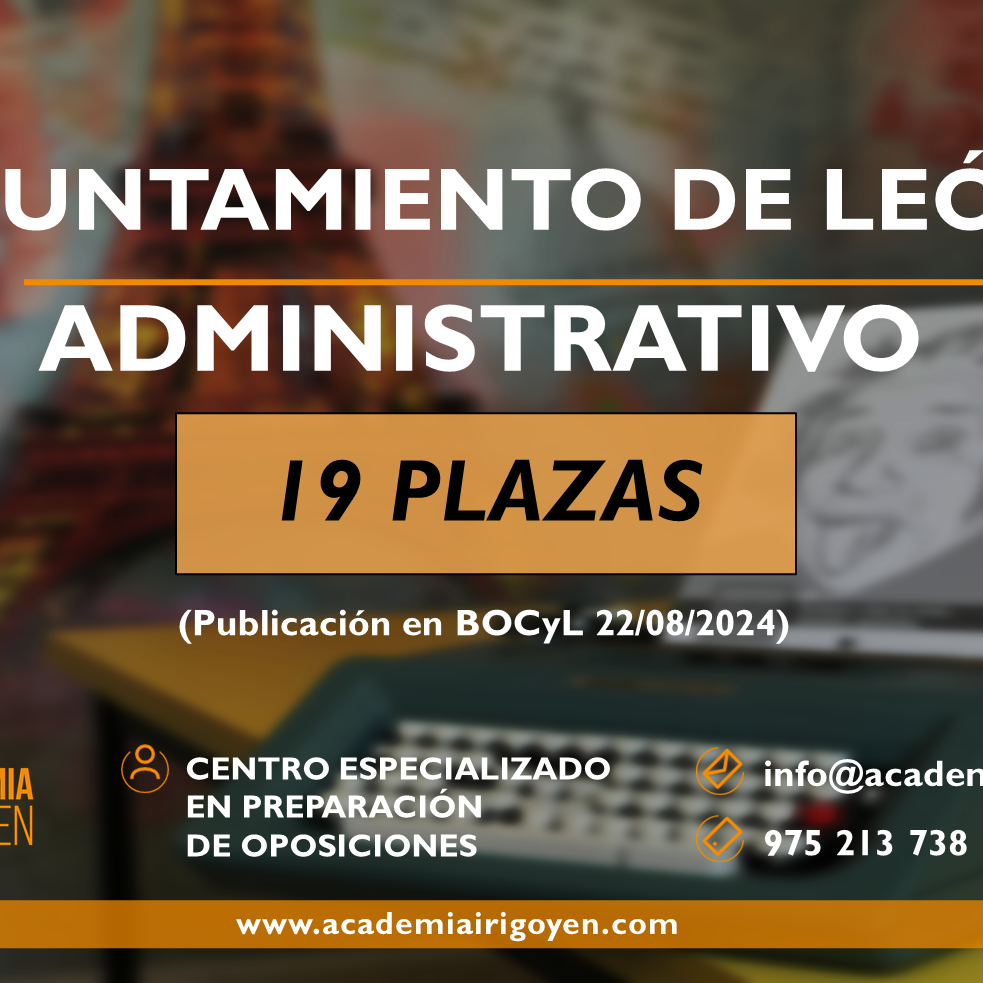 Ayuntamiento de León: Plazas de Administrativo/a