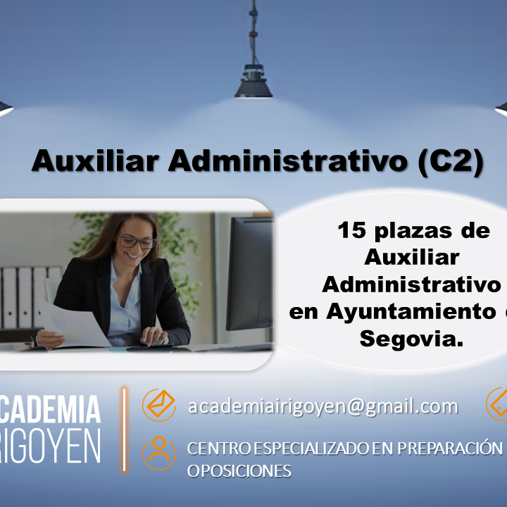 Ayuntamiento de Segovia: Plazas de Auxiliar Administrativo.