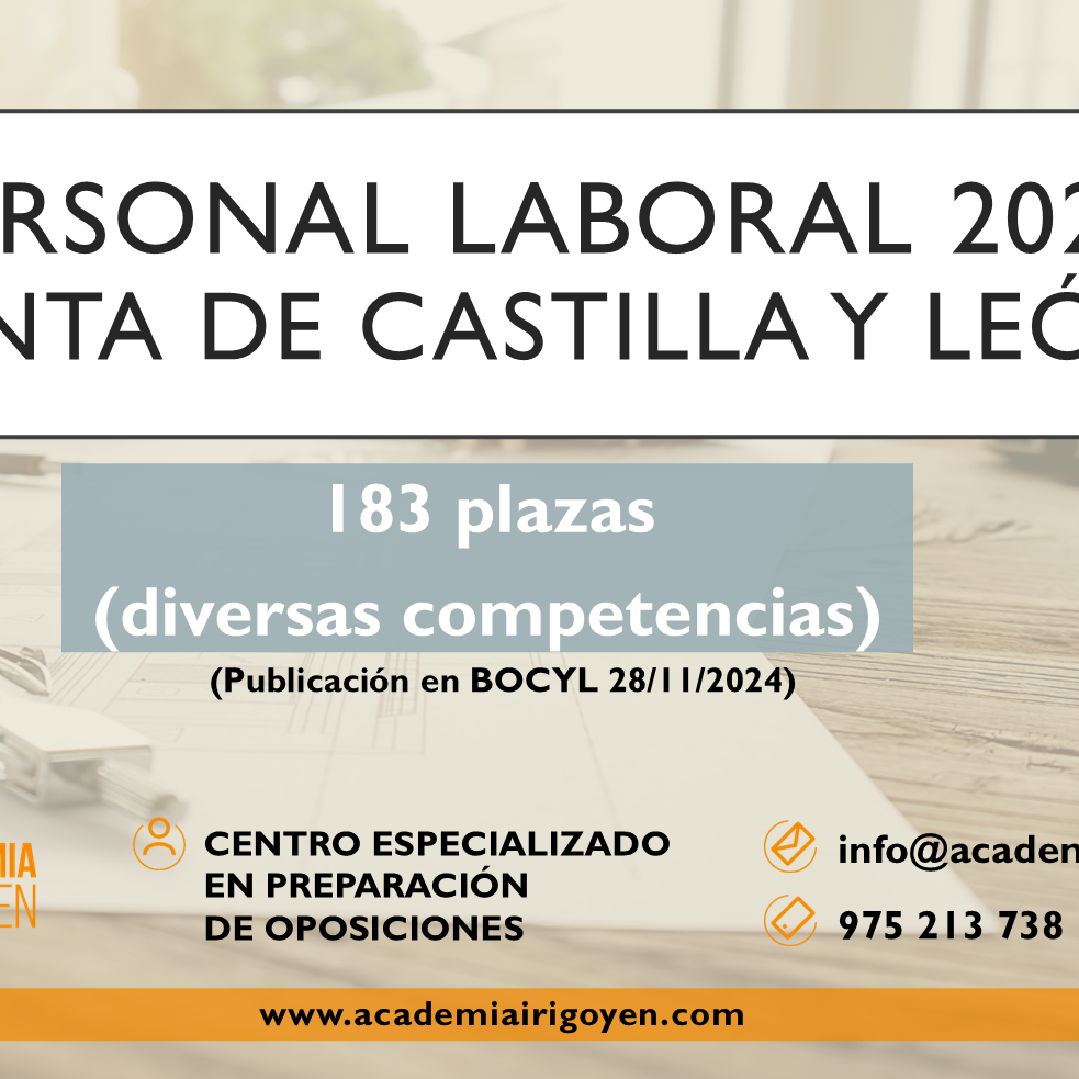 Personal Laboral Convocatorias 2024 (Parte I)