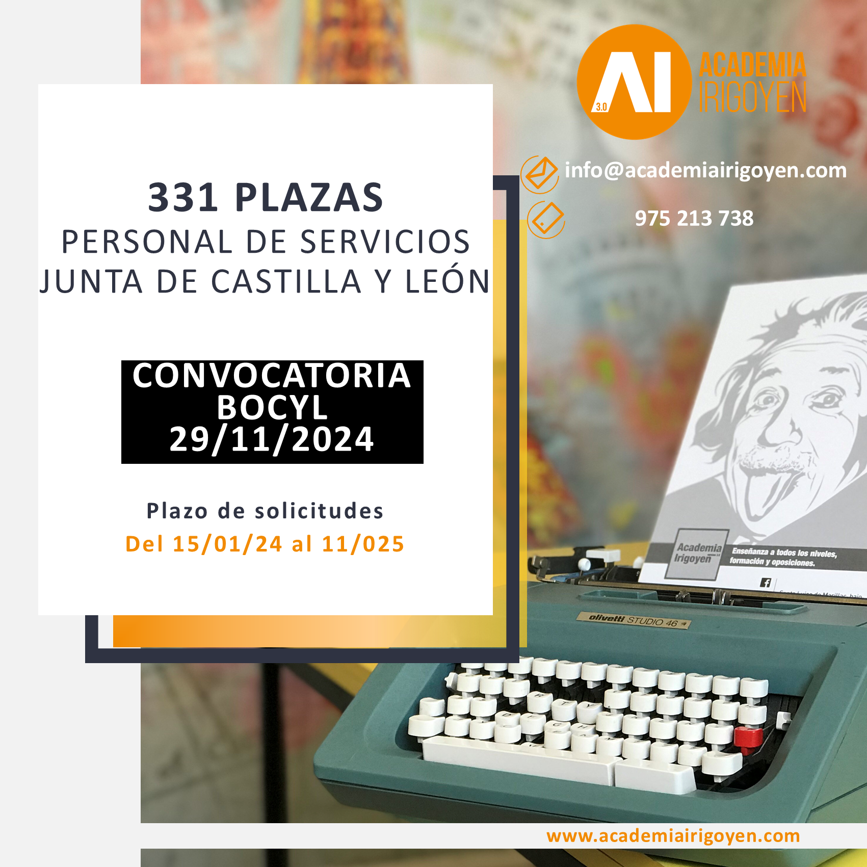 Personal de servicios Convocatoria 2024