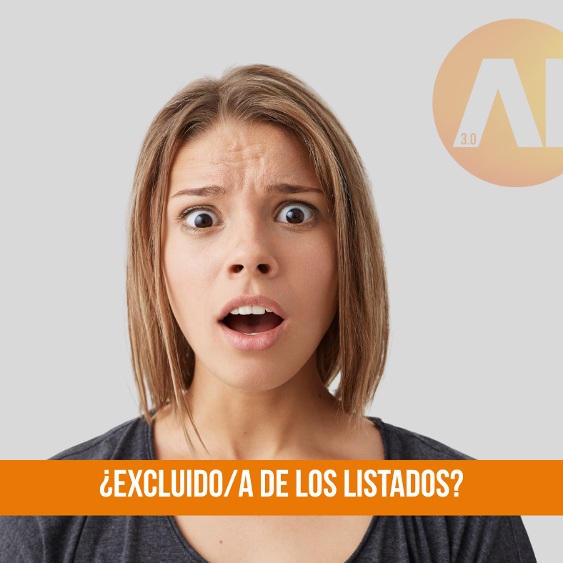 ¿Excluido/a de los listados?