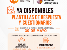 Plantillas provisionales examen Junta de Castilla y León 2026 Auxiliar Administrativo y Administrativo