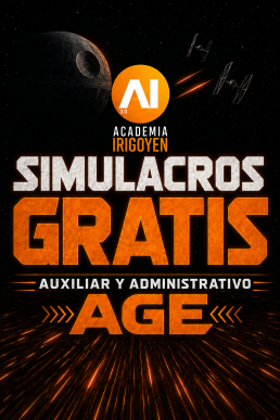 Simulacros gratis AGE de Auxiliar Administrativo y Administrativo Academia Irigoyen