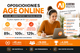 Oposiciones AGE online en Academia Irigoyen: preparación de Auxiliar Administrativo, Administrativo y Gestión del Estado