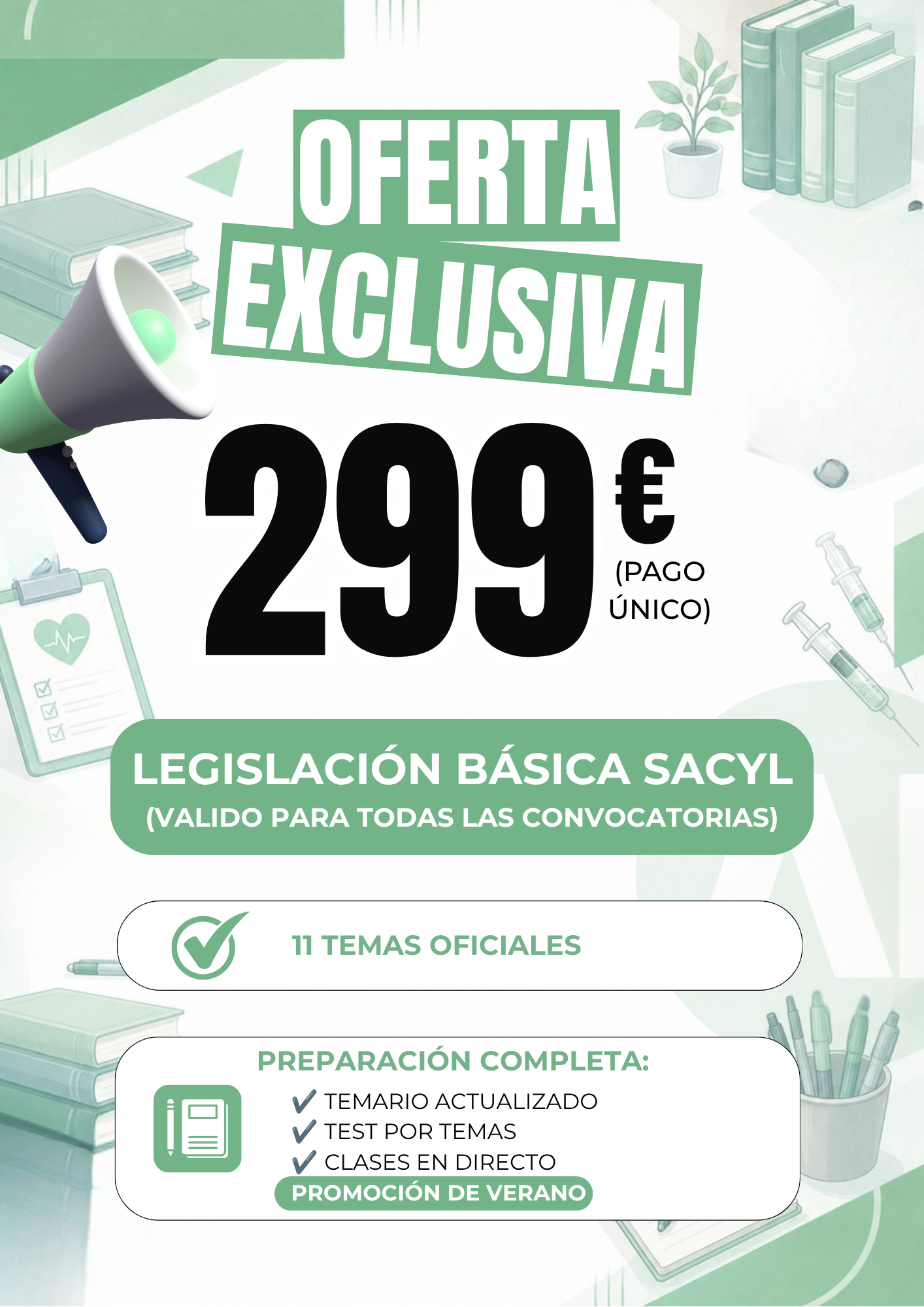 Preparación Legislación Básica SACYL Academia Irigoyen