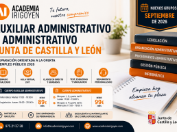 Nuevos grupos de Auxiliar Administrativo y Administrativo JCyL septiembre 2026