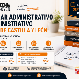 Nuevos grupos de Auxiliar Administrativo y Administrativo JCyL septiembre 2026