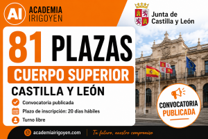 Cuerpo Superior Castilla y León convocatoria de 81 plazas 2026