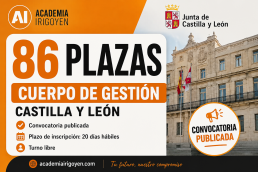 Cuerpo Gestión Castilla y León convocatoria de 86 plazas 2026