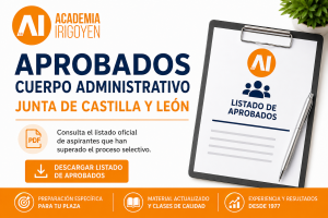 Listado de aprobados del Cuerpo Administrativo de Castilla y León 2026 | Academia Irigoyen