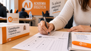 Candidato realizando el examen de promoción interna al Cuerpo Superior de la JCyL