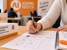 Candidato realizando el examen de promoción interna al Cuerpo Superior de la JCyL