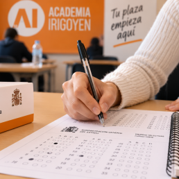 Candidato realizando el examen de promoción interna al Cuerpo Superior de la JCyL