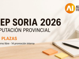 Academia Irigoyen y anuncio de la OEP de Soria 2026 con 40 plazas.